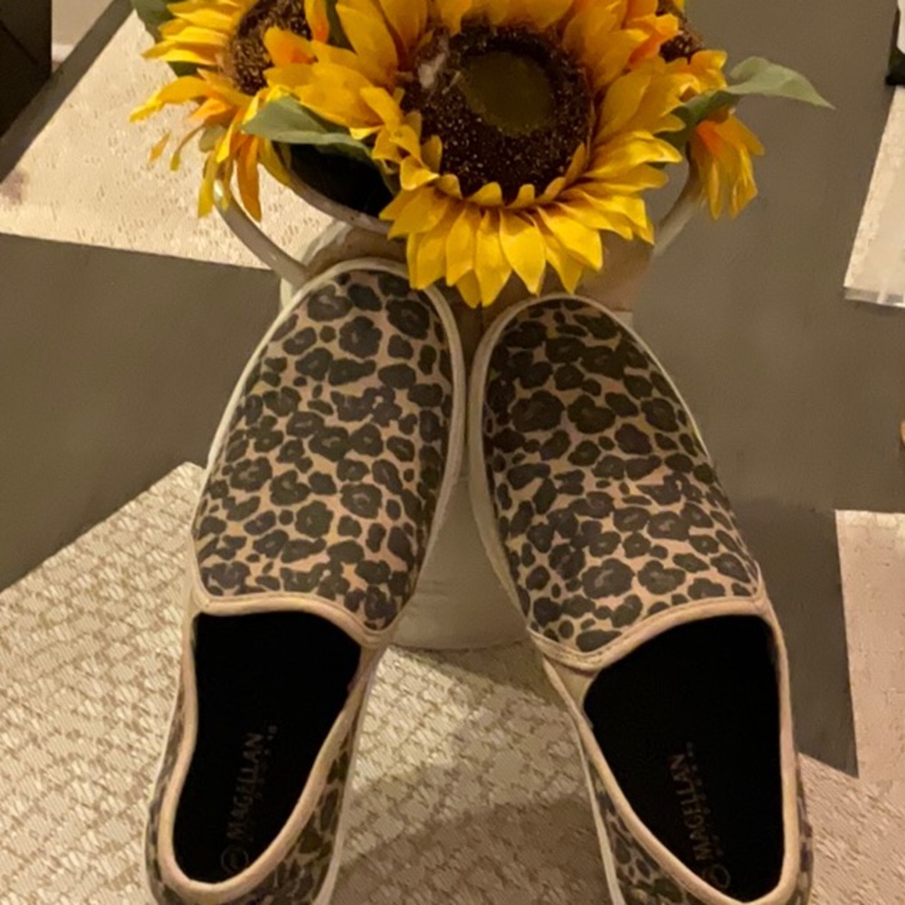 Animal Print Slip-On Shoes